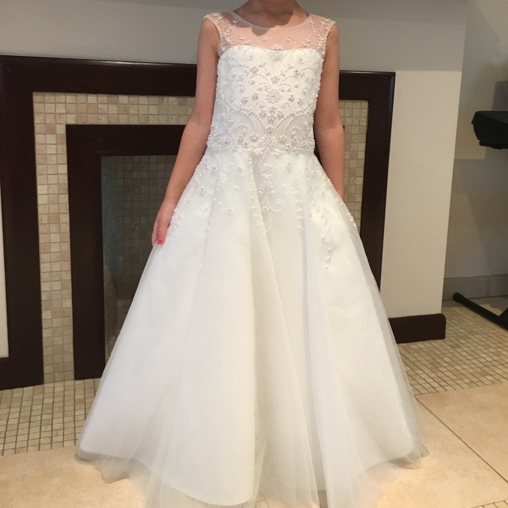 Couture flower girl or communion dress